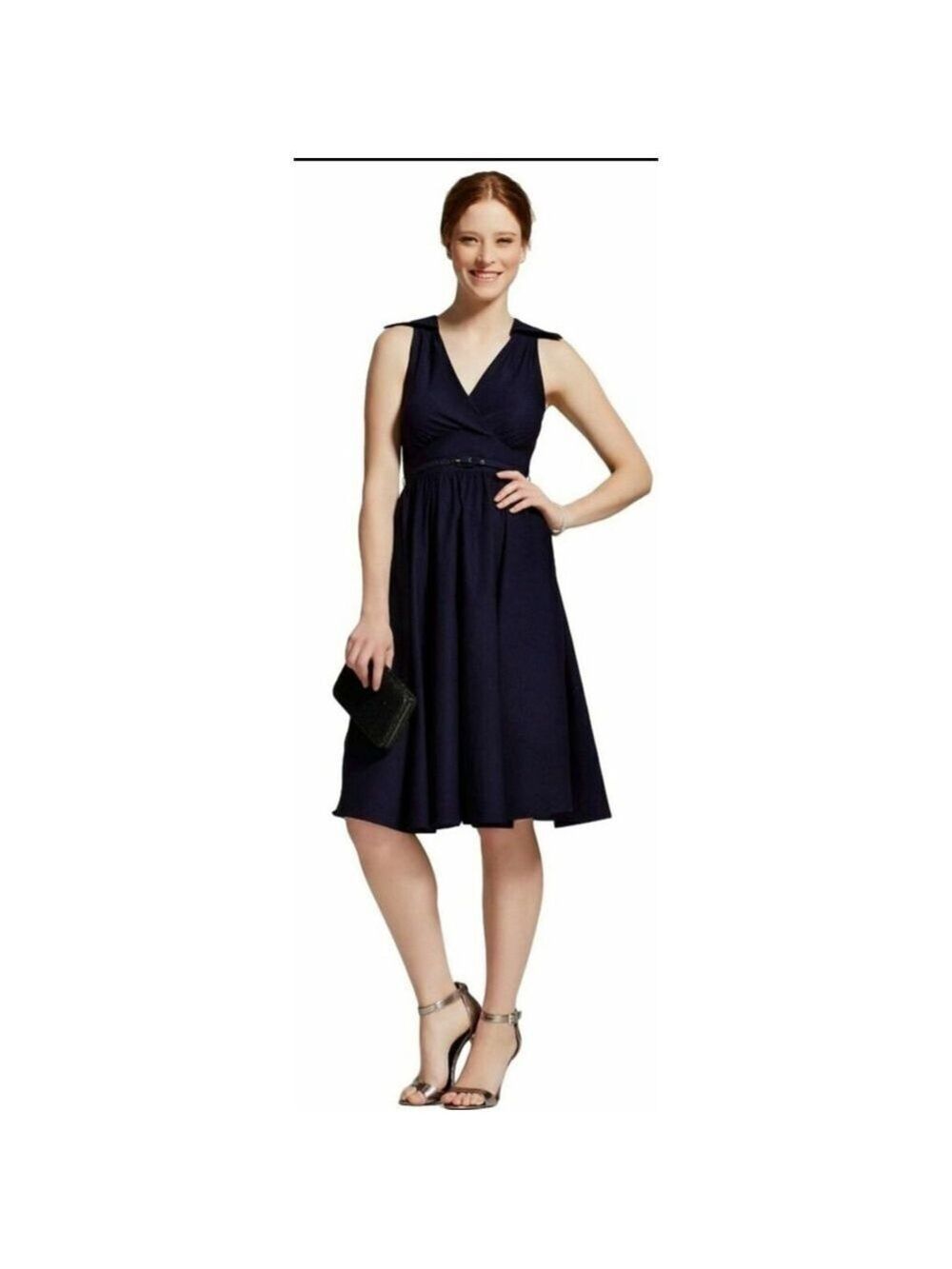 Women's Stop Staring! 1950s Vintage Inspired Sleeveless Swing Dress Size M Blue